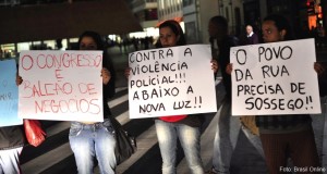 Demonstration gegen Polizeigewalt in Brasilien. Bild: Brasil Online