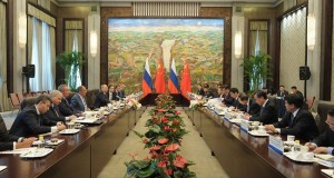 Russisch-chinesische Verhandlungen. Bild: kremlin.ru