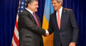 Poroschenko und Kerry. Bild: US Department of State
