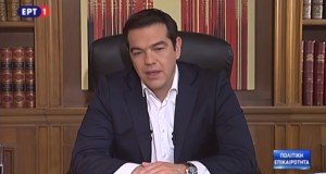 Alexis Tsipras im Gespräch mit dem griechischen Fernsehen. Bild: Youtube