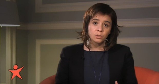 Catarina Martins, Vorsitzende des Bloco Esquerda (BE) Portugals. Bild: Youtube
