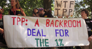 Anti-TPP-Protest. Bild: Flickr / GlobalTradeWatch CC BY-ND 2.0